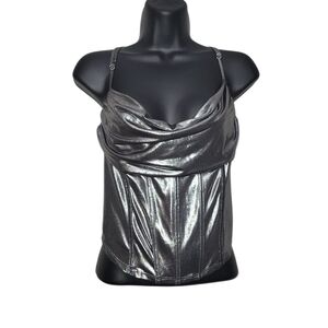 Sincerely Jules Shimmering Silver Camisole